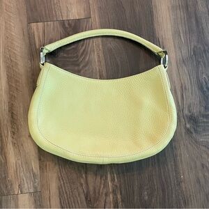 Ann Taylor Green Leather Shoulder Bag